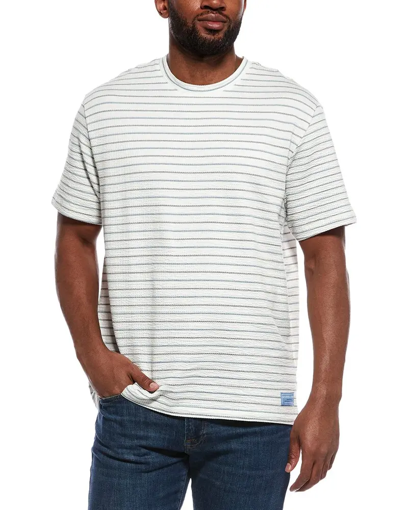 Scotch & Soda Seersucker Texture Stripe T-Shirt 1