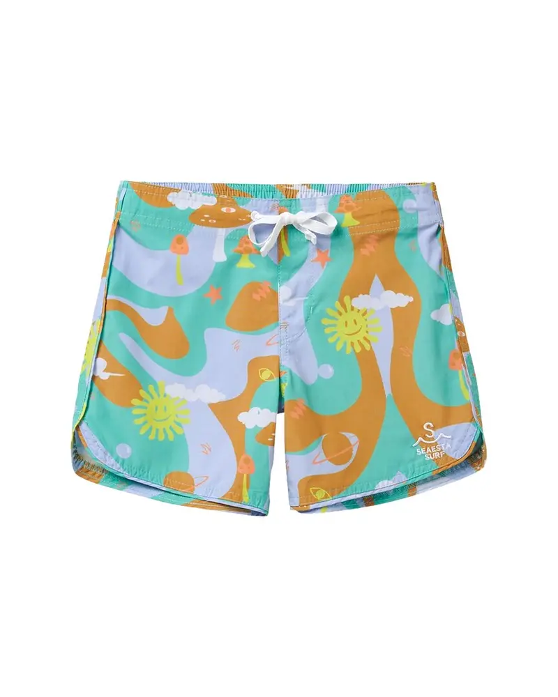 Seaesta Surf Seaesta Scallop Retro Flare Boardshorts 1