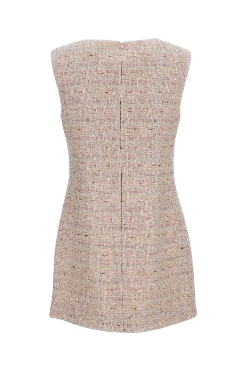 Sequin Boucle Bow Mini Dress 2