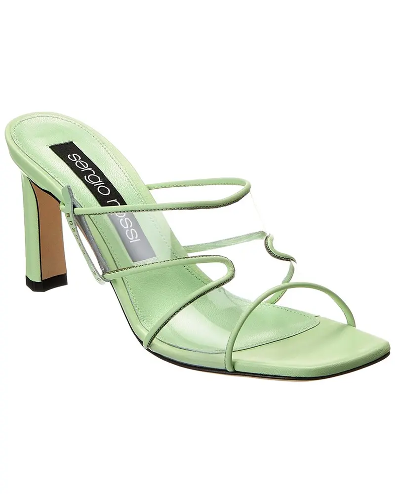 Sergio Rossi Lunettes Leather Sandal 1