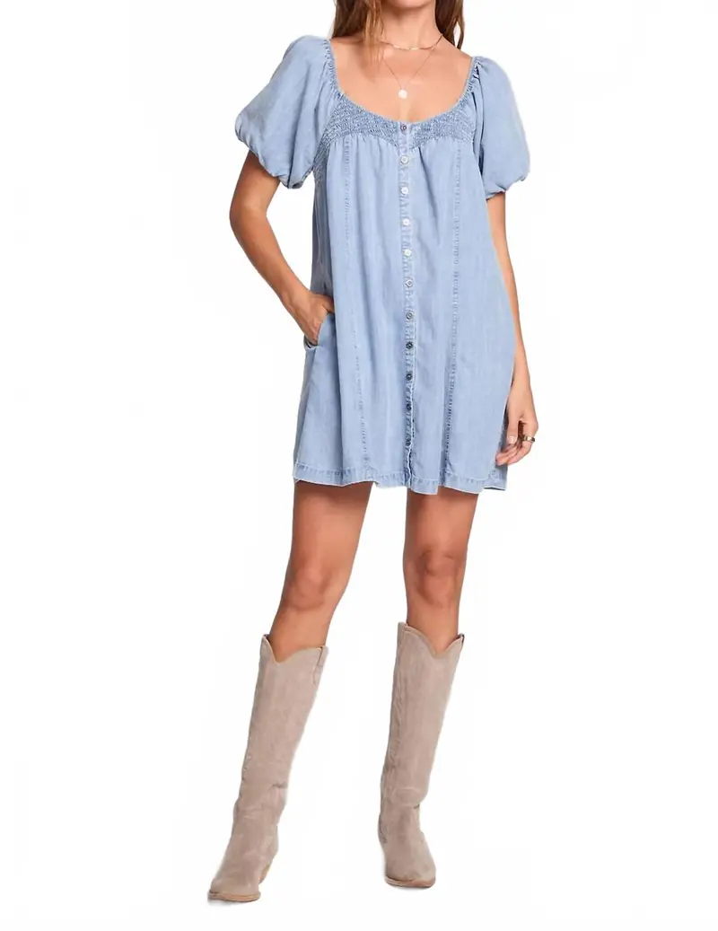 Seymore Mini Dress In Vintage Indigo 1