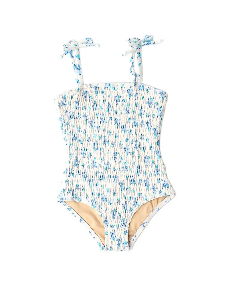 Shade Critters Cottage Rose Terry Smocked Swimsuit 1