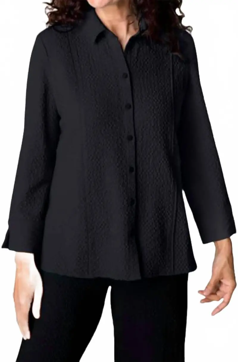 Shaped Shirt In Black 1