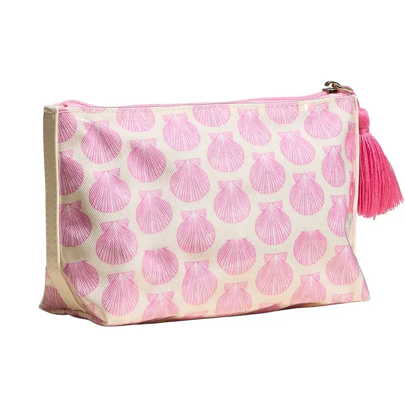 Shell Pattern Tassel Multi Purpose Portable Pouch Bag 2
