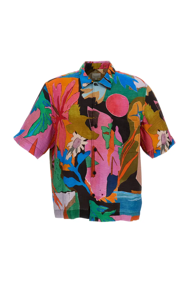 Short-Sleeve Patterned Shirt 1