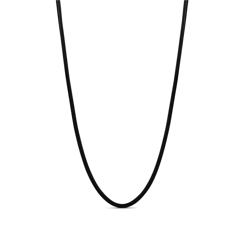 Shymi Black Cord Necklace — Cotton & Polyester, Adjustable Length, Day To Night 1