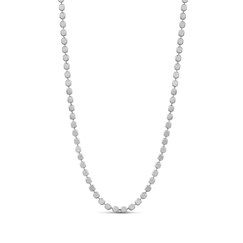 Shymi Thin Dot Chain Necklace — 18K Gold-Filled Or Rhodium-Plated 1