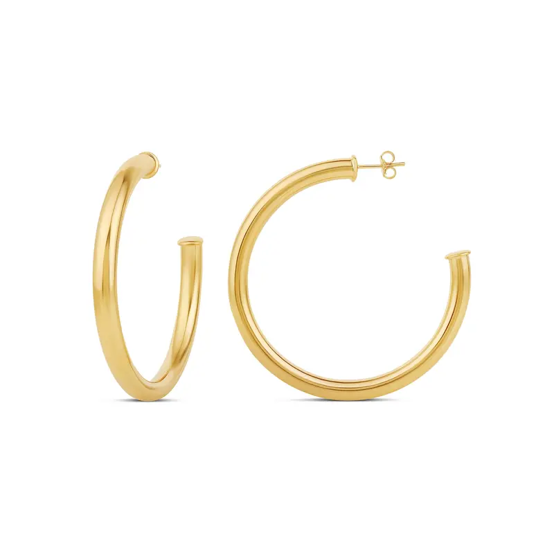 Shymi Tube Hoop Earrings — 14K Gold Filled, Lightweight, Day To Night 1