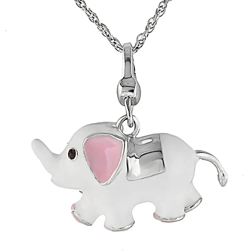 Silver 925 Sterling Silver Chain Pendant With Top Grade Crystal In Siam 1