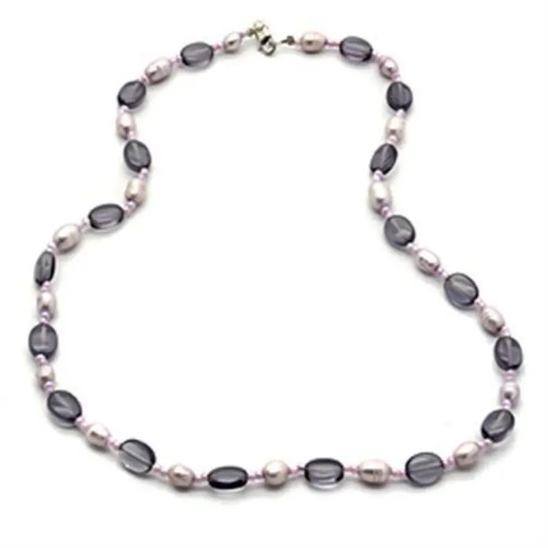 Silver 925 Sterling Silver Necklace With Synthetic Synthetic Glass In Amethyst 1