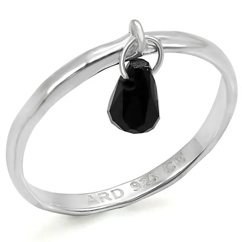 Silver 925 Sterling Silver Ring With Genuine Stone In Sapphire 1