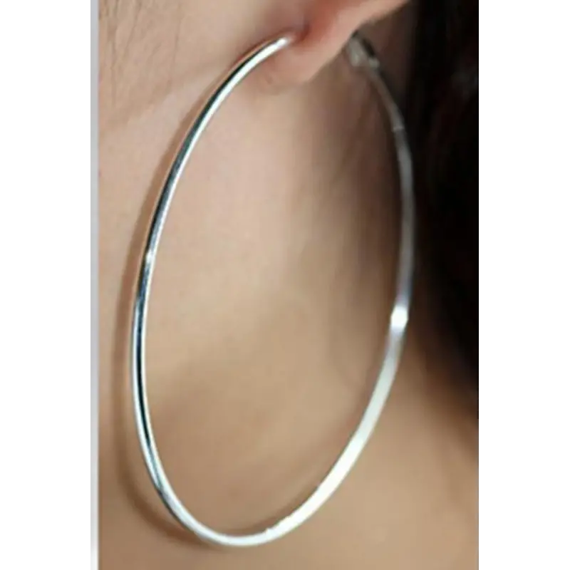 Silver Brass Earrings With No Stone 1