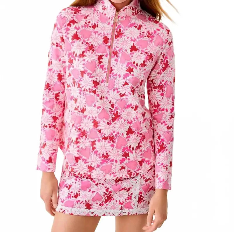 Skipper Upf 50+ Popover Jacket In Coconut Dear Heart 1