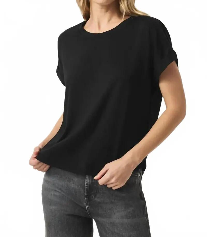 Skye Crewneck Tee In Black 1