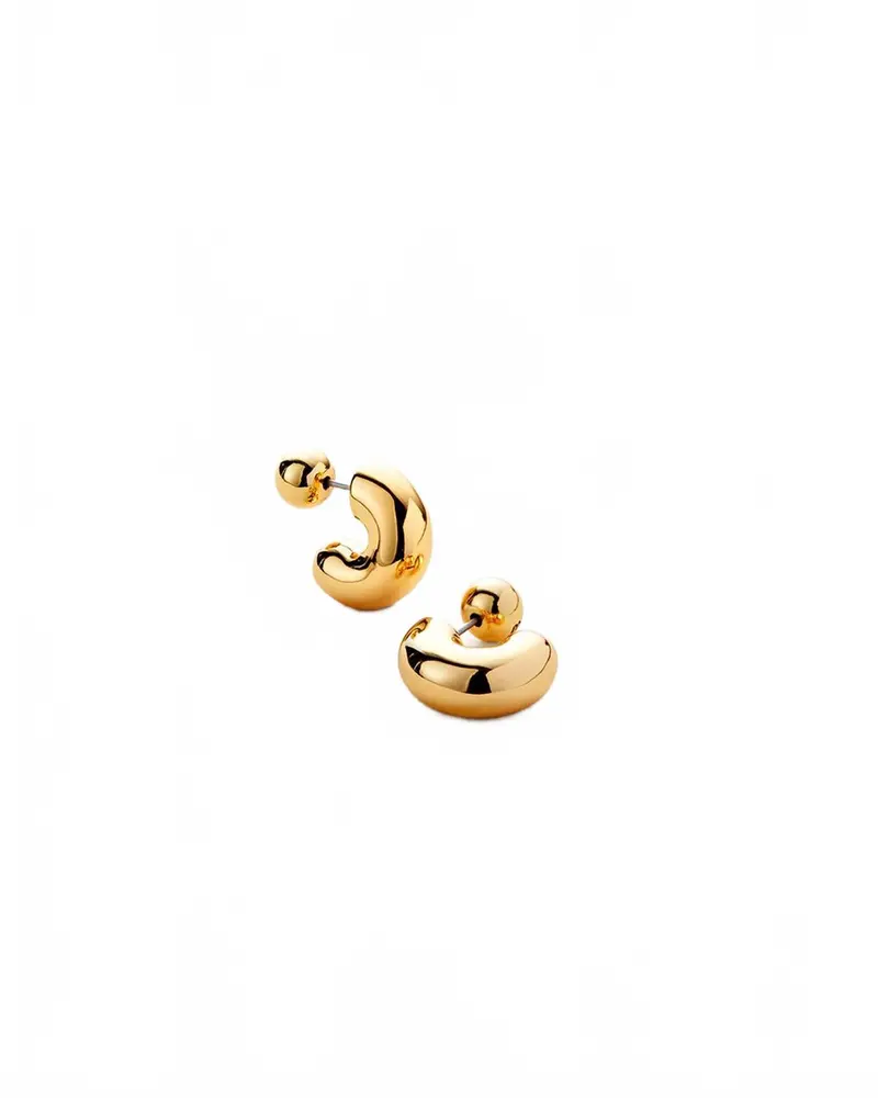 Small Tomme Hoops In Gold 1