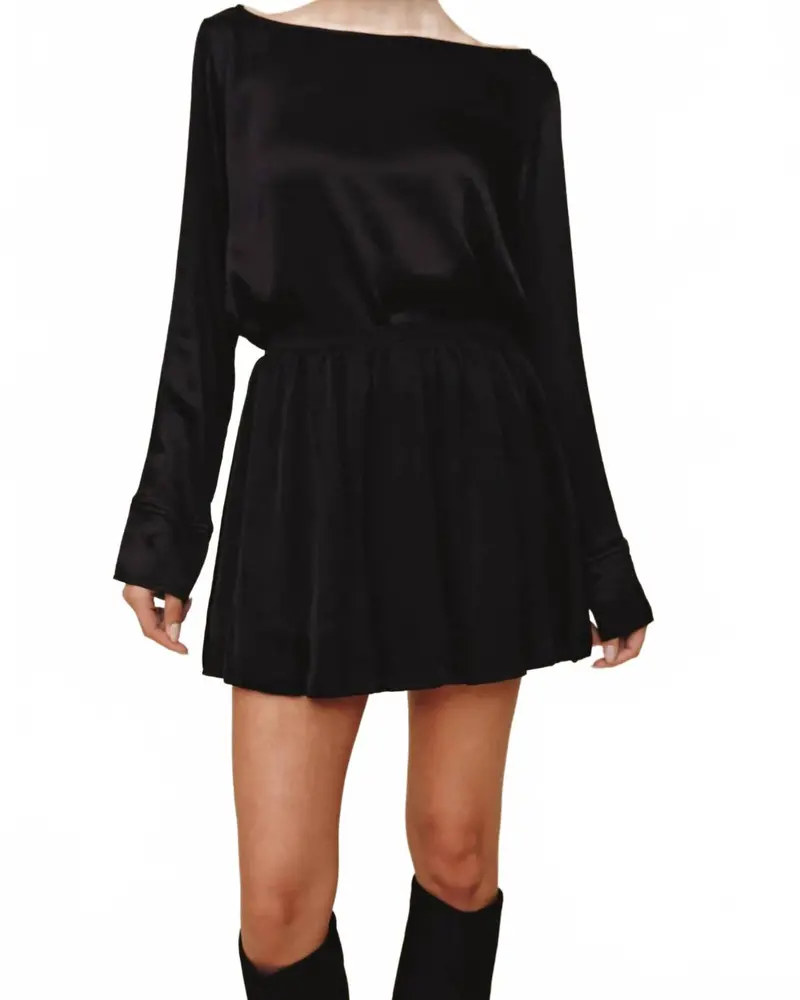 Soft Bubble Skirt In Black 1