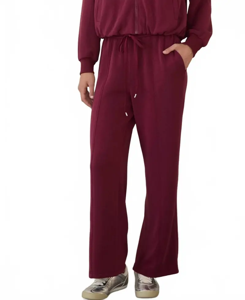 Soft Modal Lounge Pants In Wine 1