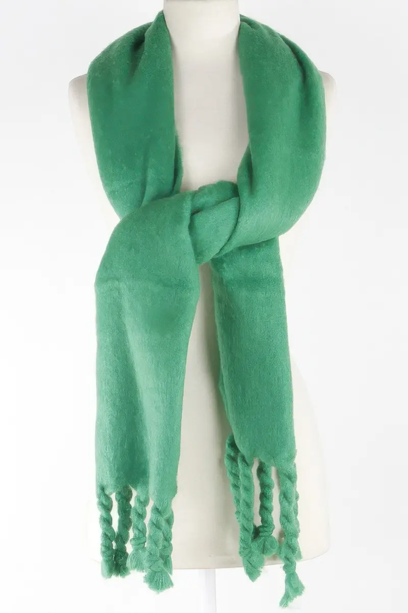 Soft Twisted Fringe Scarf 1