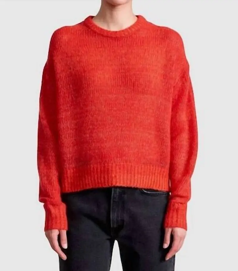 Softest Tissue Weight Sweater In Tigerlily 1