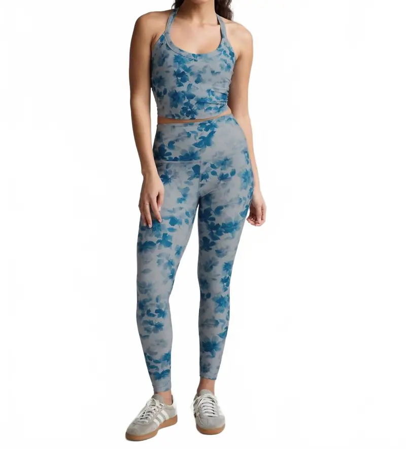 Softmark Caught In The Midi High Waist Legging In Daydream Meadow 1