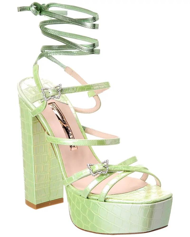 Sophia Webster Venus Leather Platform Sandal 1