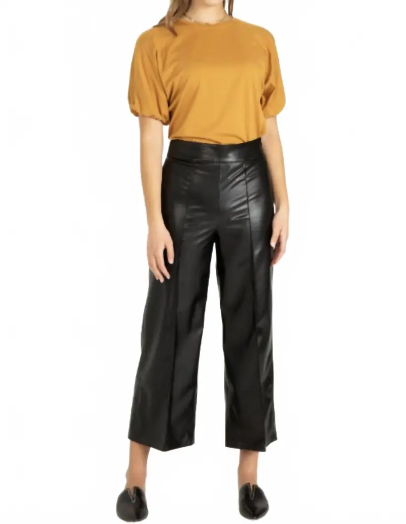 Sparkle Wide Leg Pants In Black 1