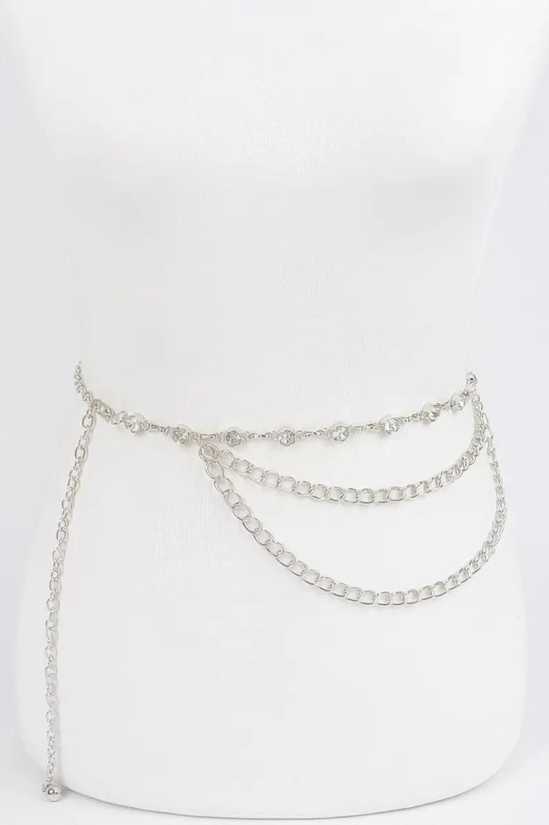 Sparkling Rhinestone Chain Waist Belt 1