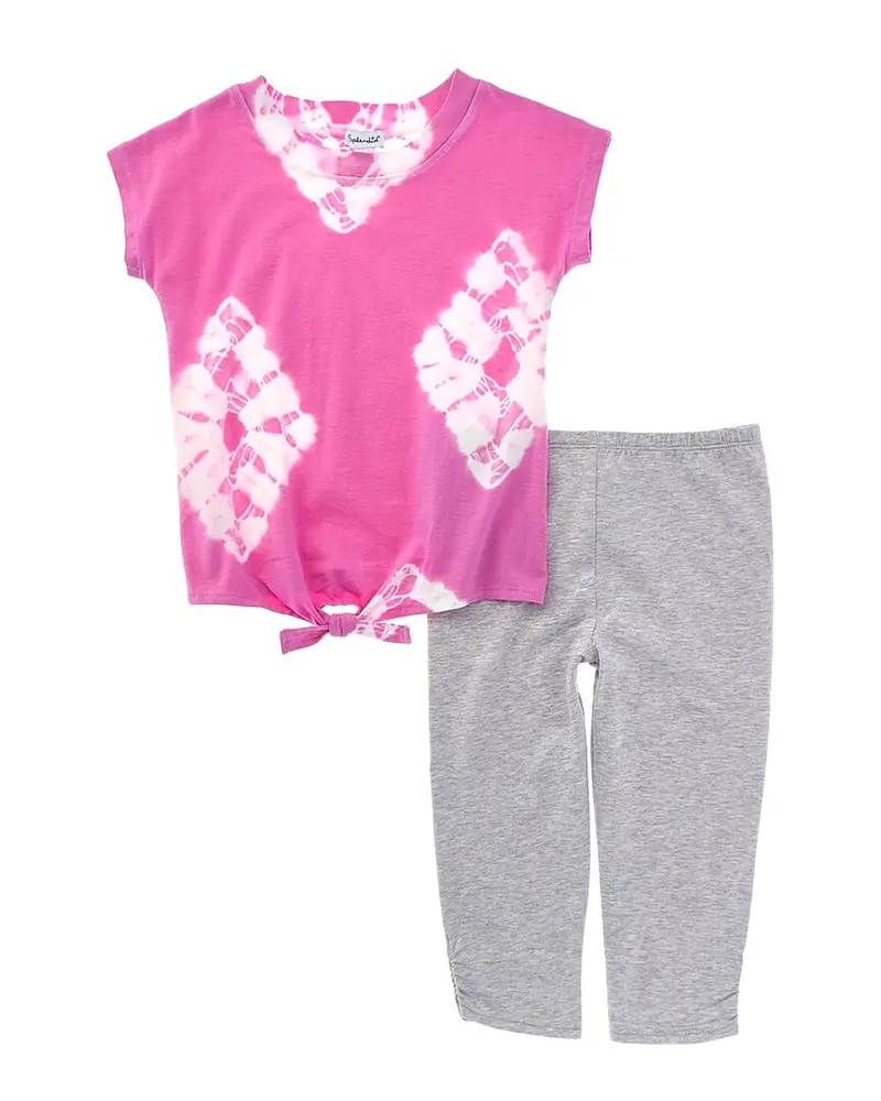 Splendid 2Pc Topaz Tie-Dye Top & Legging Set 1