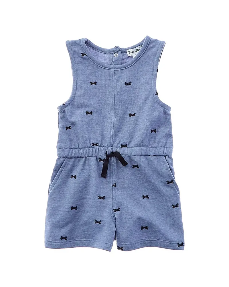 Splendid Bow Embroidered Romper 1