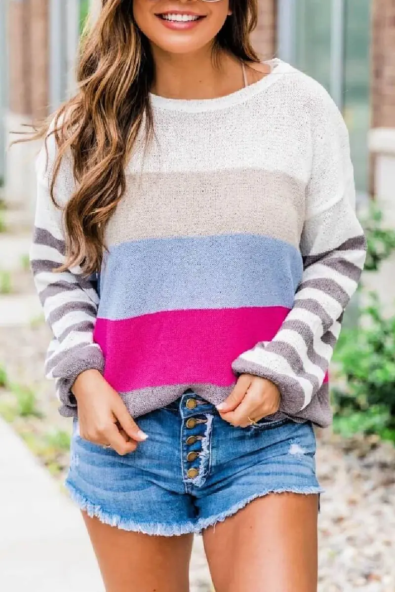 Spring Sweater In Multi 1