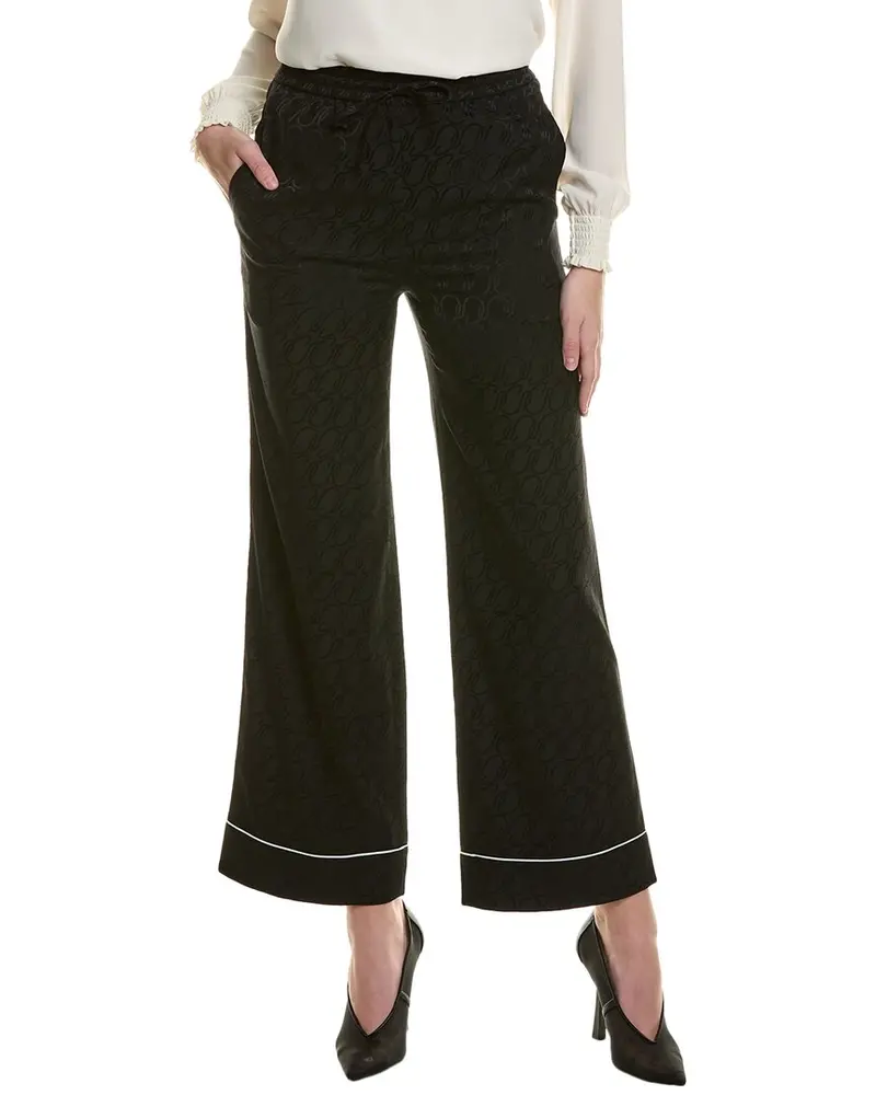 St. John Cursive Icon Silk-Blend Pant 1