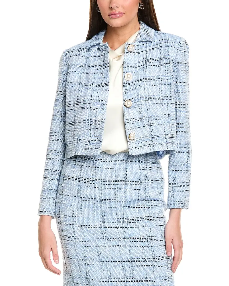 St. John Prince Of Whales Plaid Jacket 1
