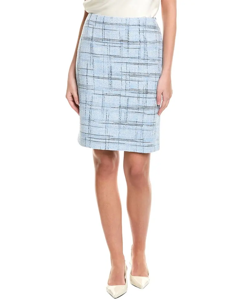 St. John Prince Of Whales Plaid Pencil Skirt 1