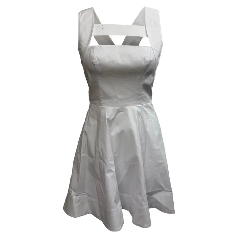 Staud Mini Teresa Dress In White Cotton 1