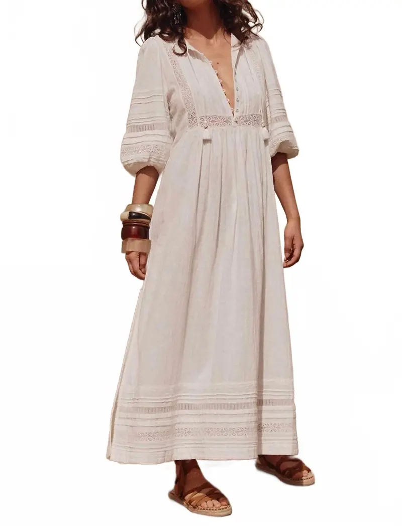 Stevie Lace Boho Dress In Camellia 1