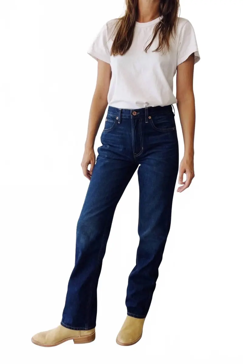 Straight Leg Jeans In Eddy Wash 1