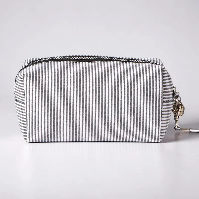 Striped Bubble Cosmetic Pouch Bag 1