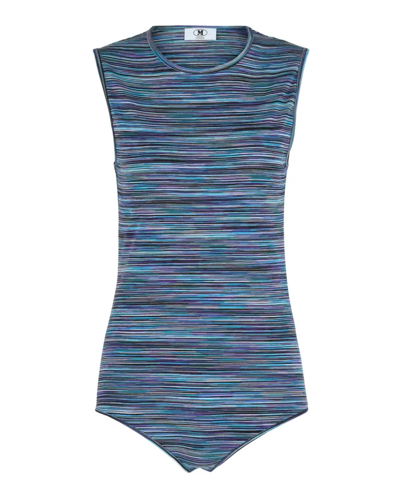 Striped Sleeveless Bodysuit 1