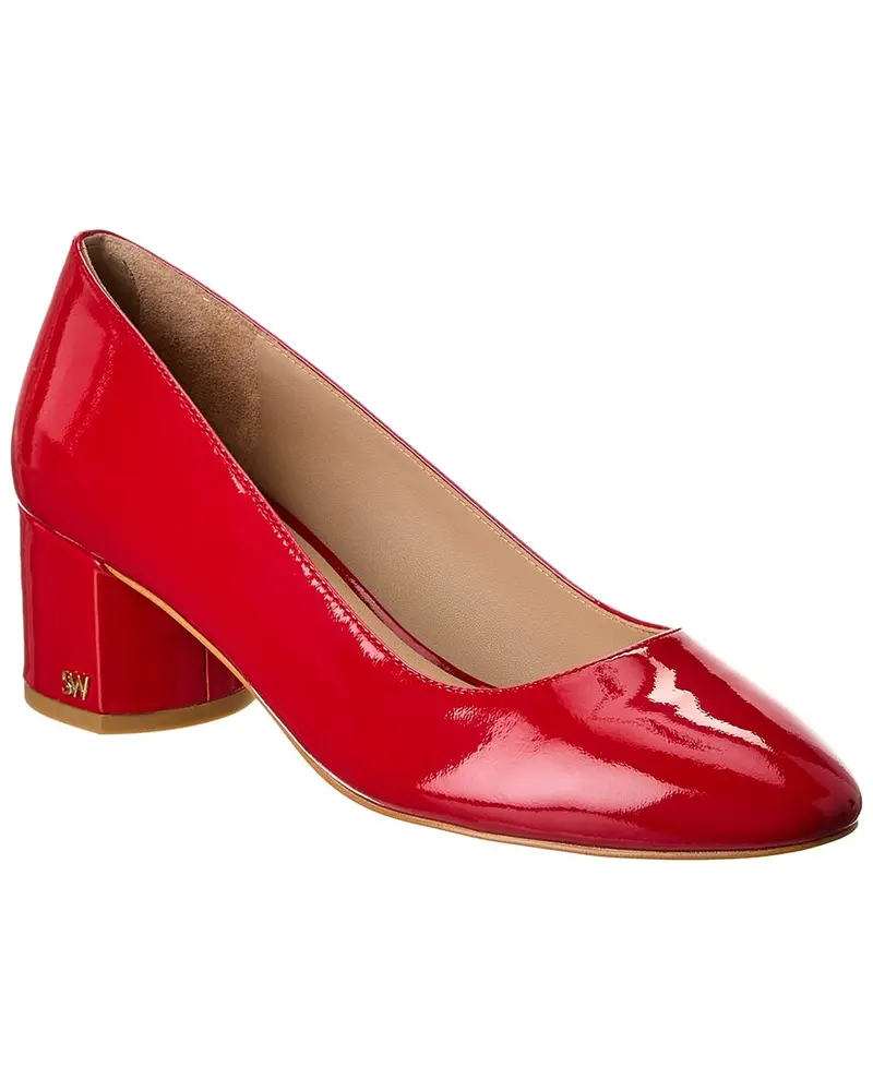 Stuart Weitzman Bridget 50 Block Patent Pump 1