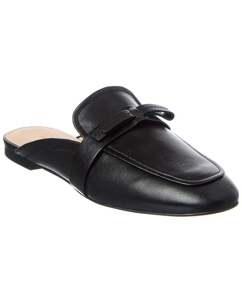 Stuart Weitzman Emma Bow Leather Mule 1