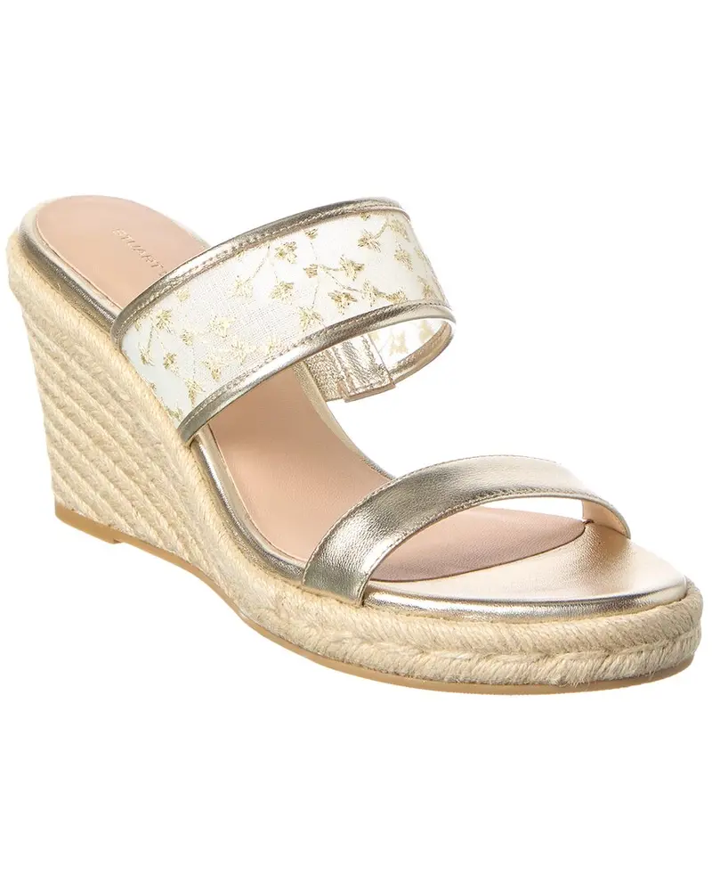 Stuart Weitzman Lily Espadrille Wedge Sandal Canvas 1