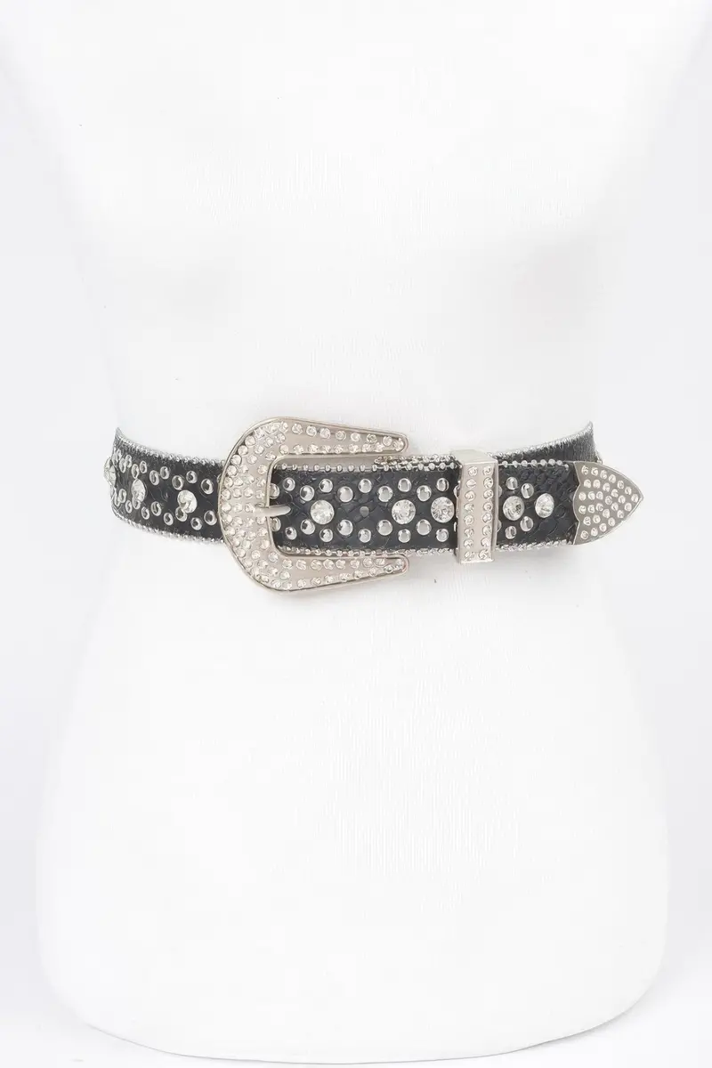 Studded Rhinestone Belt 1
