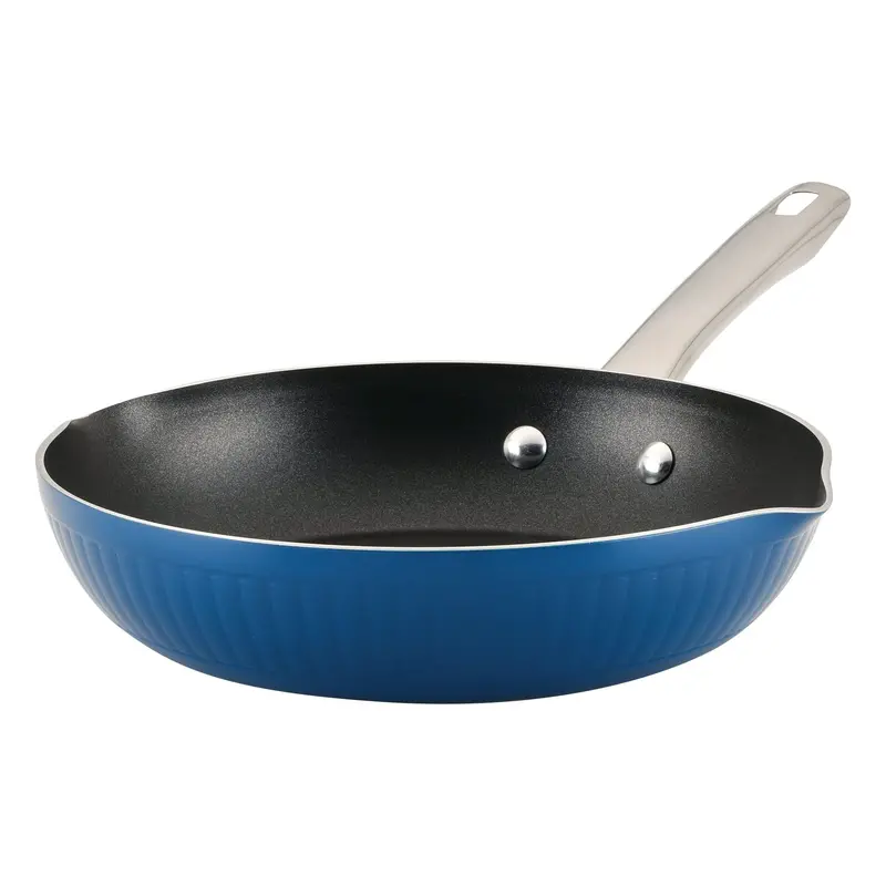 Style 10 Inch Nonstick Frying Pan / Skillet, Dishwasher Safe And Oven Safe To 500°F, Blue 1