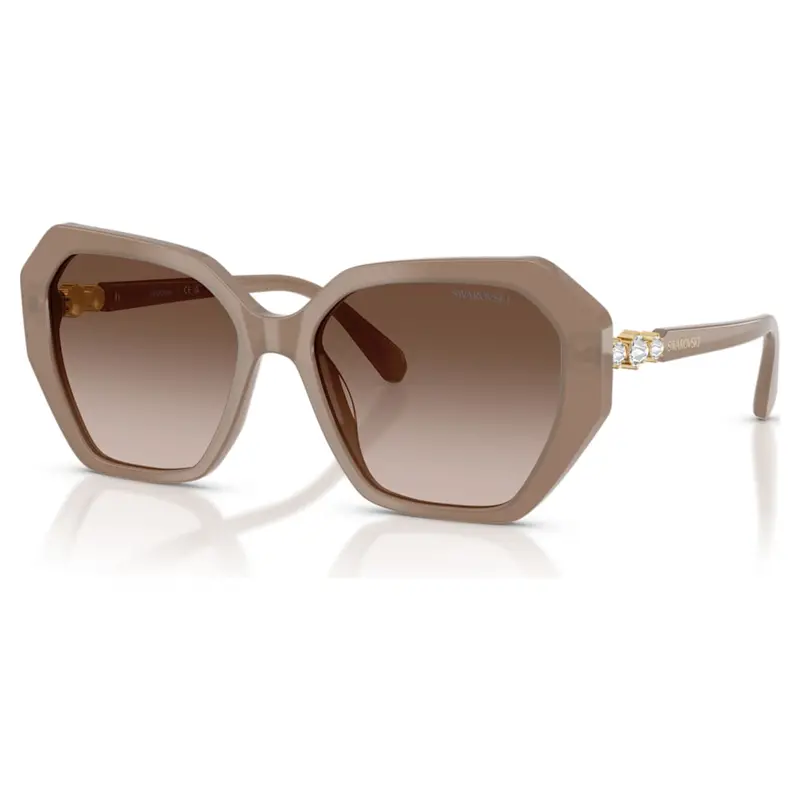 Sunglasses, Square Shape, Sk6017, Brown 1