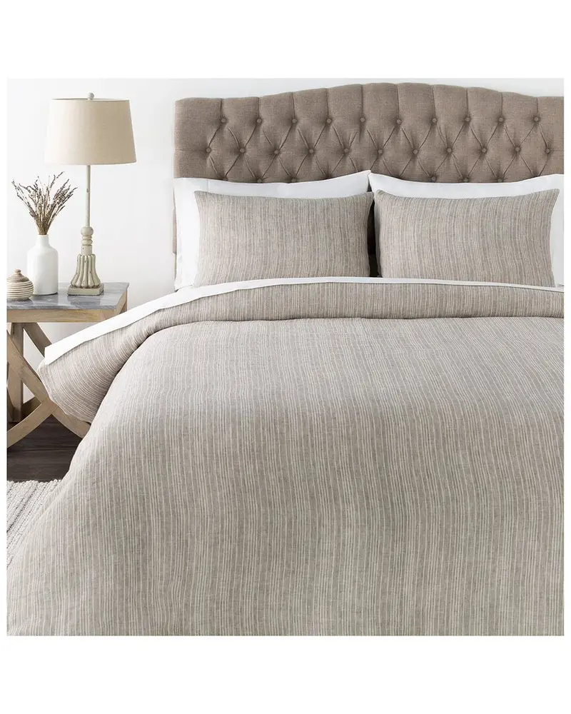 Surya Cameron Cream Duvet Set With Two Standard Shams 1