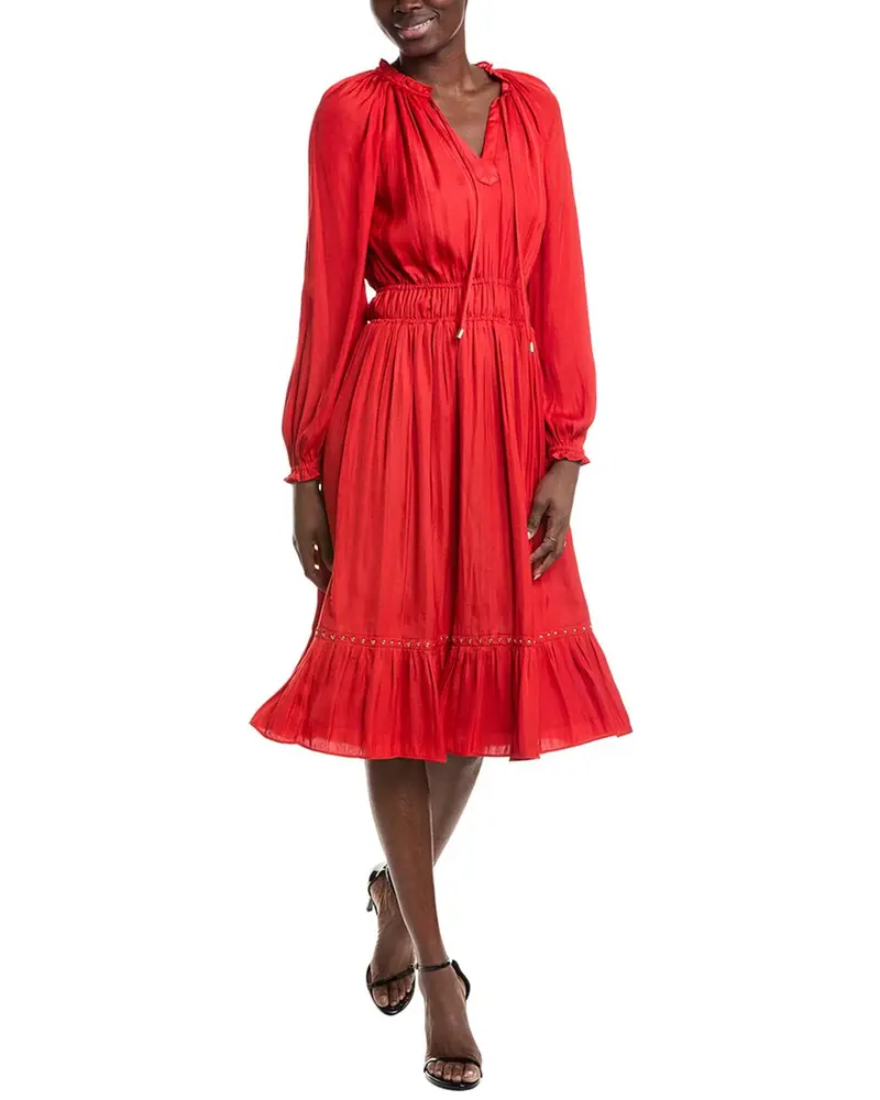 T Tahari Gathered Midi Dress 1