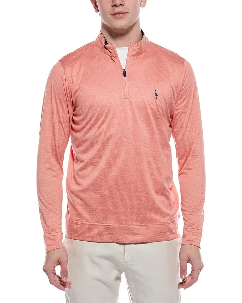 Tailorbyrd Melange Mesh Performance Quarter Zip Pullover 1