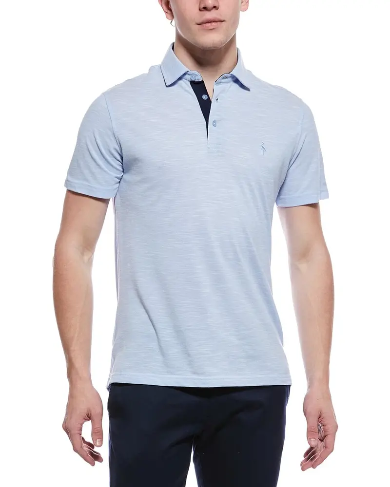 Tailorbyrd Slub Pique Polo Shirt 1
