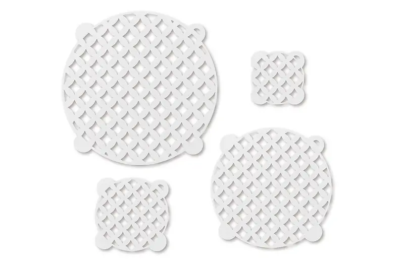 Talisman Designs Multi-Use Baking Stencils, Diamonds Design, Set Of 4 Sizes, 3.5 Inch, 5 Inch, 8 Inch, & 10 Inch, White 1