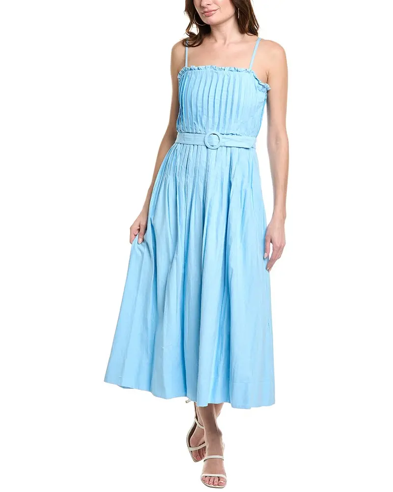 Taylor Linen-Blend Midi Dress 1